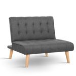 Artiss Linen Sofa Bed Lounge Chair Single Seater Modular Bed Set