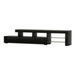 Artiss TV Cabinet Entertainment Unit Stand RGB LED Gloss Furniture 215cm Black