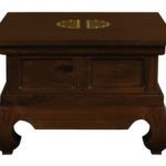 DYNASTY Lamp Table 60 x 60 cm (Mahogany)