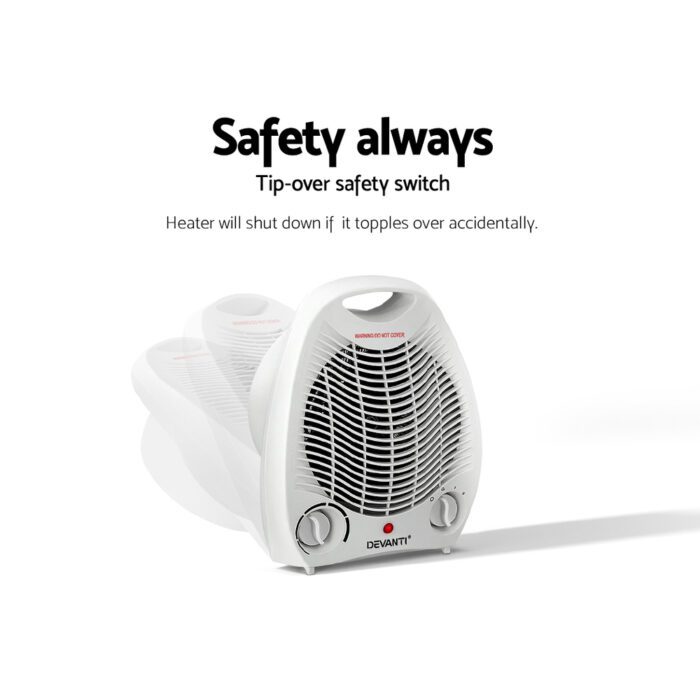 Devanti Electric Fan Heater 2000W - Image 7