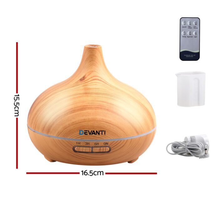 Devanti Aroma Diffuser Aromatherapy Humidifier 300ml - Image 3