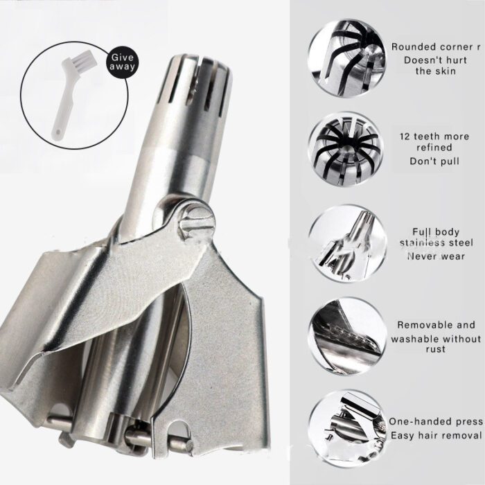 Manual Water Wash Hair Remover | Mechanical Nose Hair Trimmer for Gentle, Precise Grooming | Non-Toxic, Safe for Daily Use - Image 5