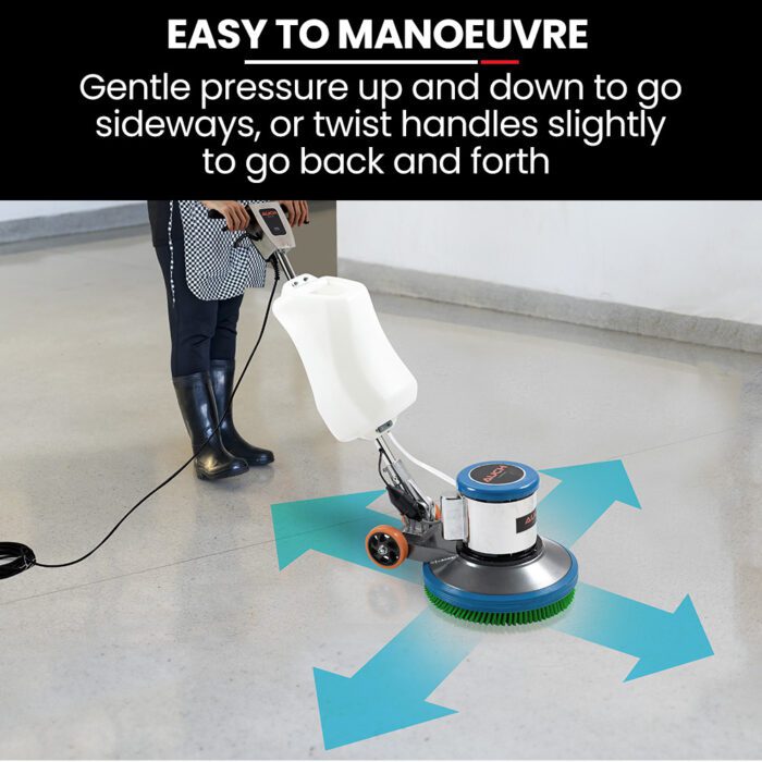 Auch 17" Commercial Orbital Scrubber & Polisher, Hard Floor Buffer, Carpet Cleaner, 12L Solution Tank, 2 Brushes - Image 6