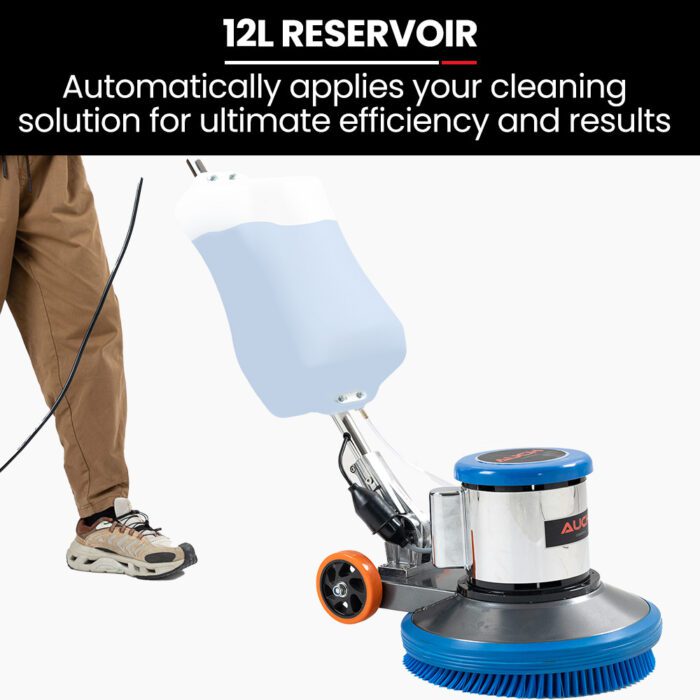 Auch 17" Commercial Orbital Scrubber & Polisher, Hard Floor Buffer, Carpet Cleaner, 12L Solution Tank, 2 Brushes - Image 8
