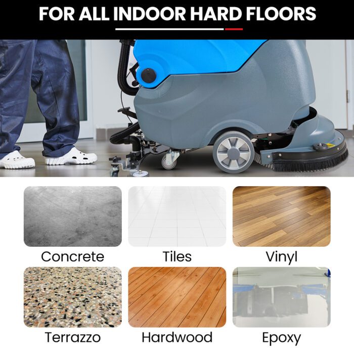 Auch FSH18 Floor Scrubber & Dryer, 490mm, Battery Powered, Walk Behind, Multi-purpose Commercial Grade Machine - Image 9
