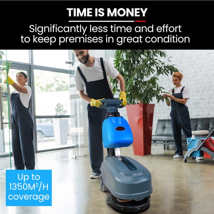 AUCH FSH14 Floor Scrubber & Dryer, 360mm, Battery Powered, Walk Behind, Multi-purpose Commercial Grade Machine - Image 10