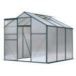 Green Fingers Greenhouse Aluminium Polycarbonate Green House Garden Shed