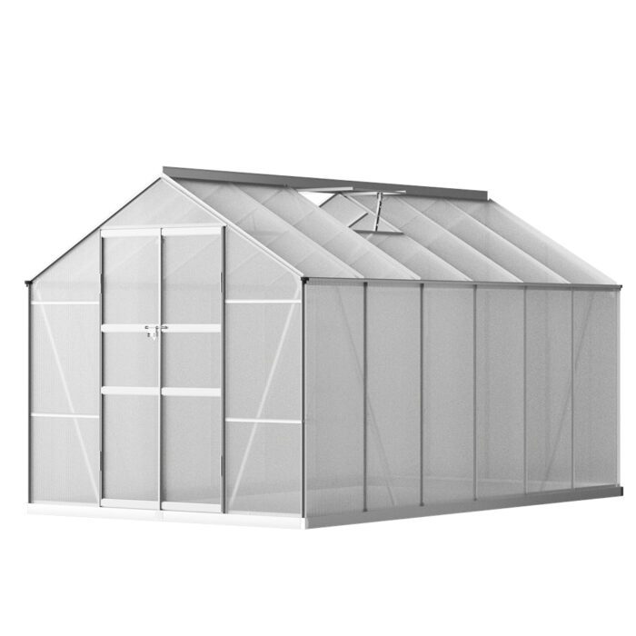 Green Fingers Greenhouse Double Doors Aluminium Green House