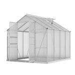 Green Fingers Greenhouse Aluminium Double Doors Green House Garden Shed