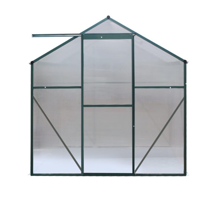 Green Fingers Greenhouse Aluminium Polycarbonate Green House Garden Shed - Image 4