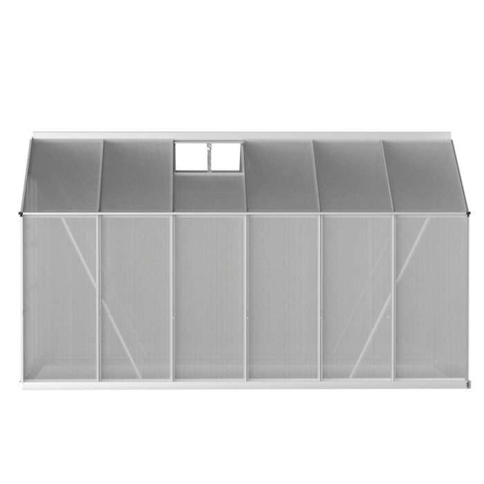 Green Fingers Greenhouse Double Doors Aluminium Green House - Image 4