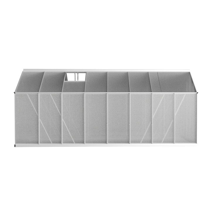 Green Fingers Double Doors Greenhouse Aluminium Green House - Image 4